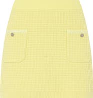 Milly Saige Textured Knit Miniskirt