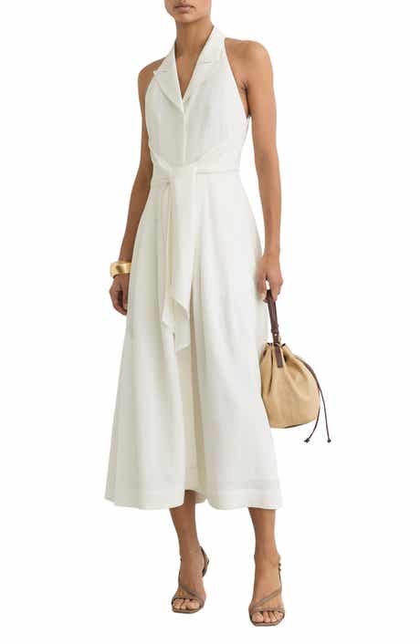 Tor Tie Waist Sleeveless Maxi Dress