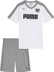 PUMA Kids' Logo Graphic T-Shirt & Shorts Set