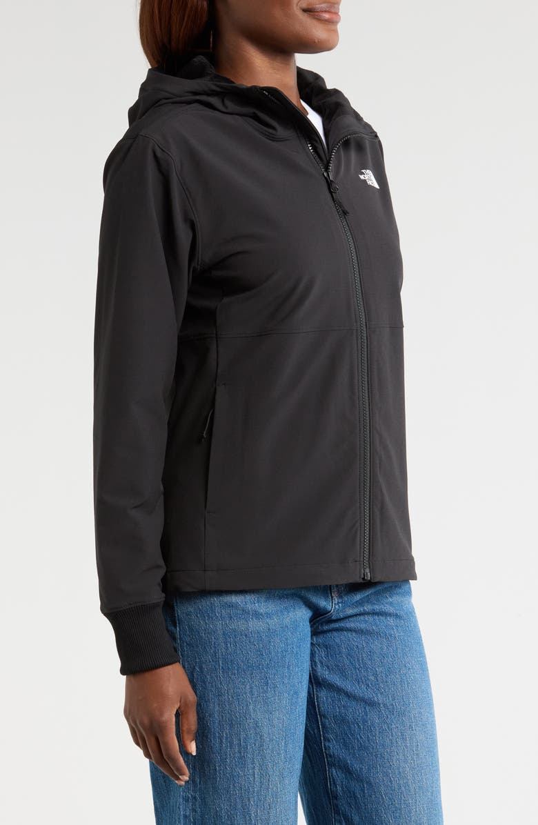 The North Face Shelbe Raschel Water Resistant Hooded Jacket, Alternate, color, Tnf Black-Npf