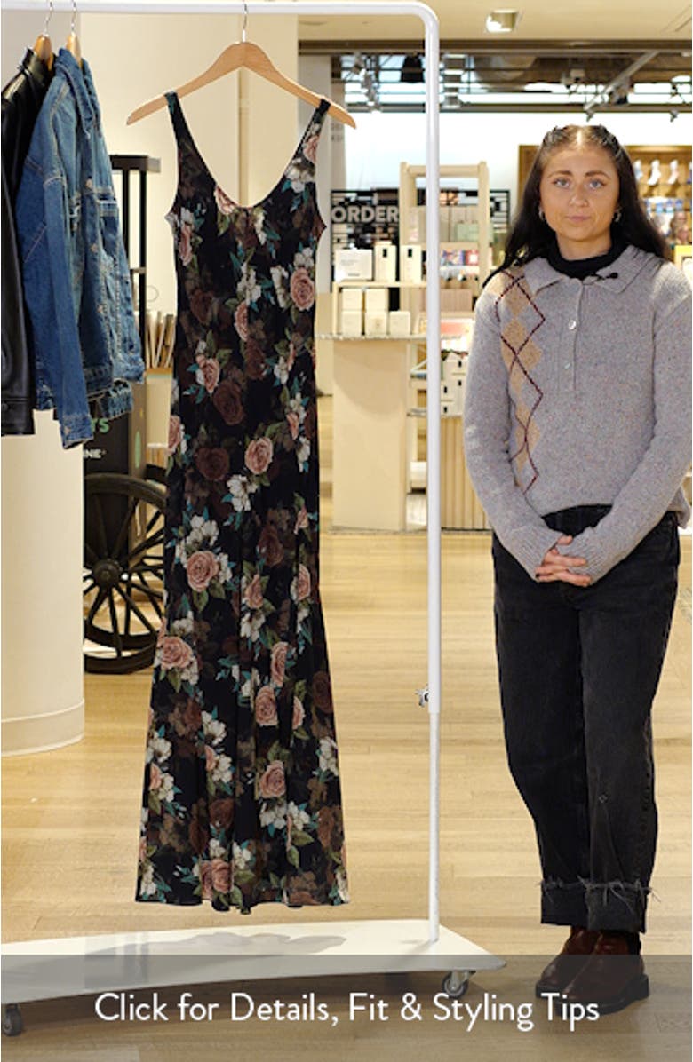 Helena Floral Maxi Cocktail Slipdress, sales video thumbnail