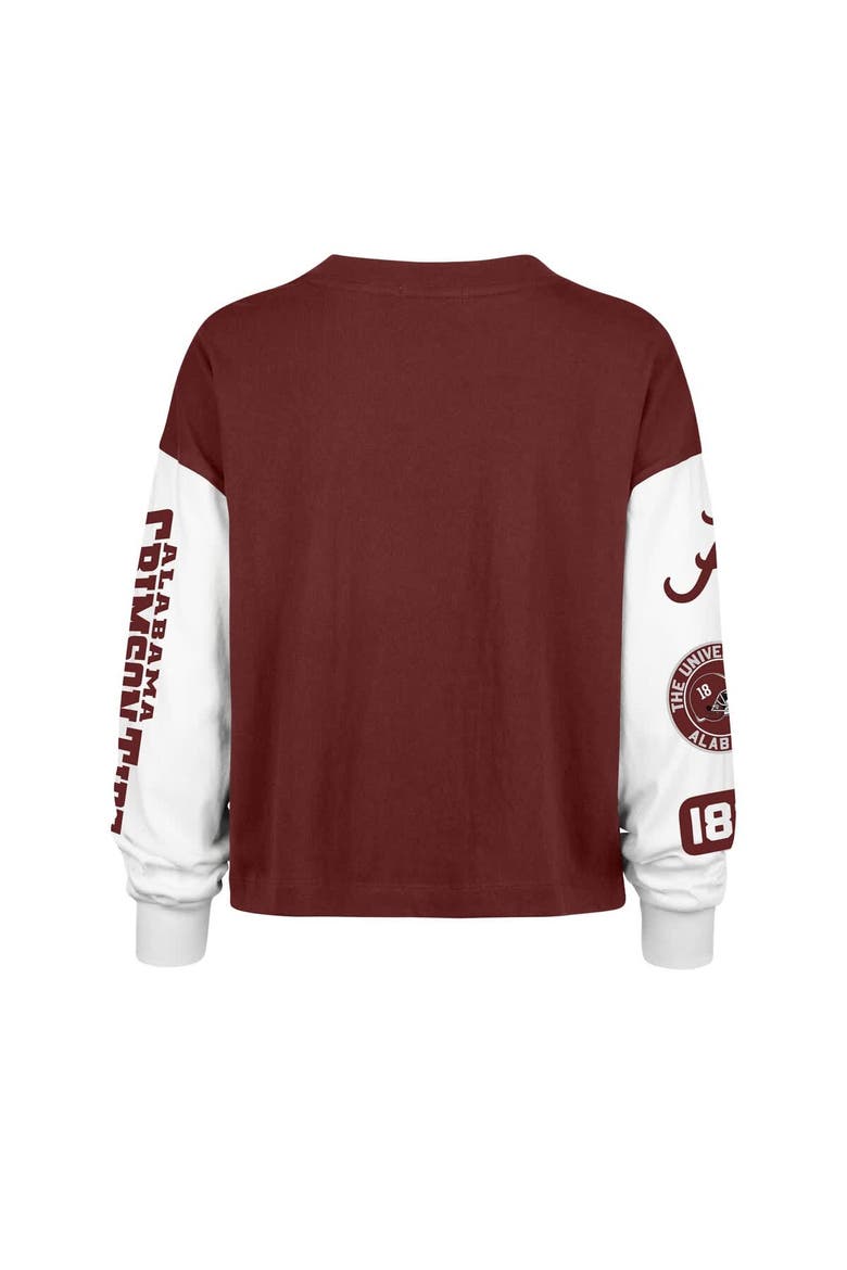 Women's '47 Crimson Alabama Crimson Tide Sydney Long Sleeve T-Shirt, Alternate, color, Crimson