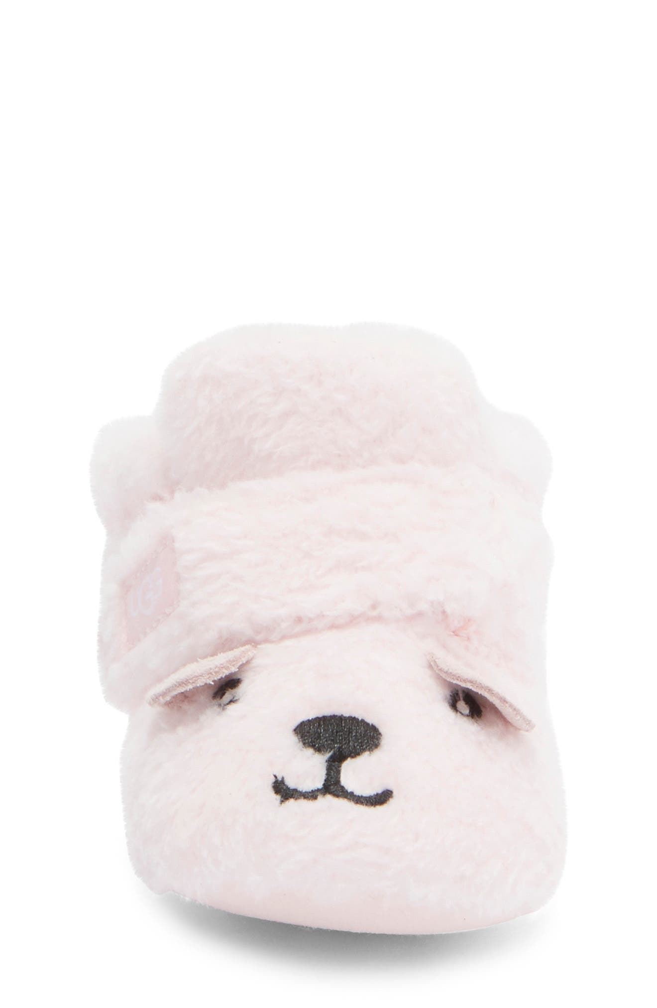 UGG<sup>®</sup> Bixbee Bootie & Bear Lovey Blanket Set, Alternate, color, Seashell Pink