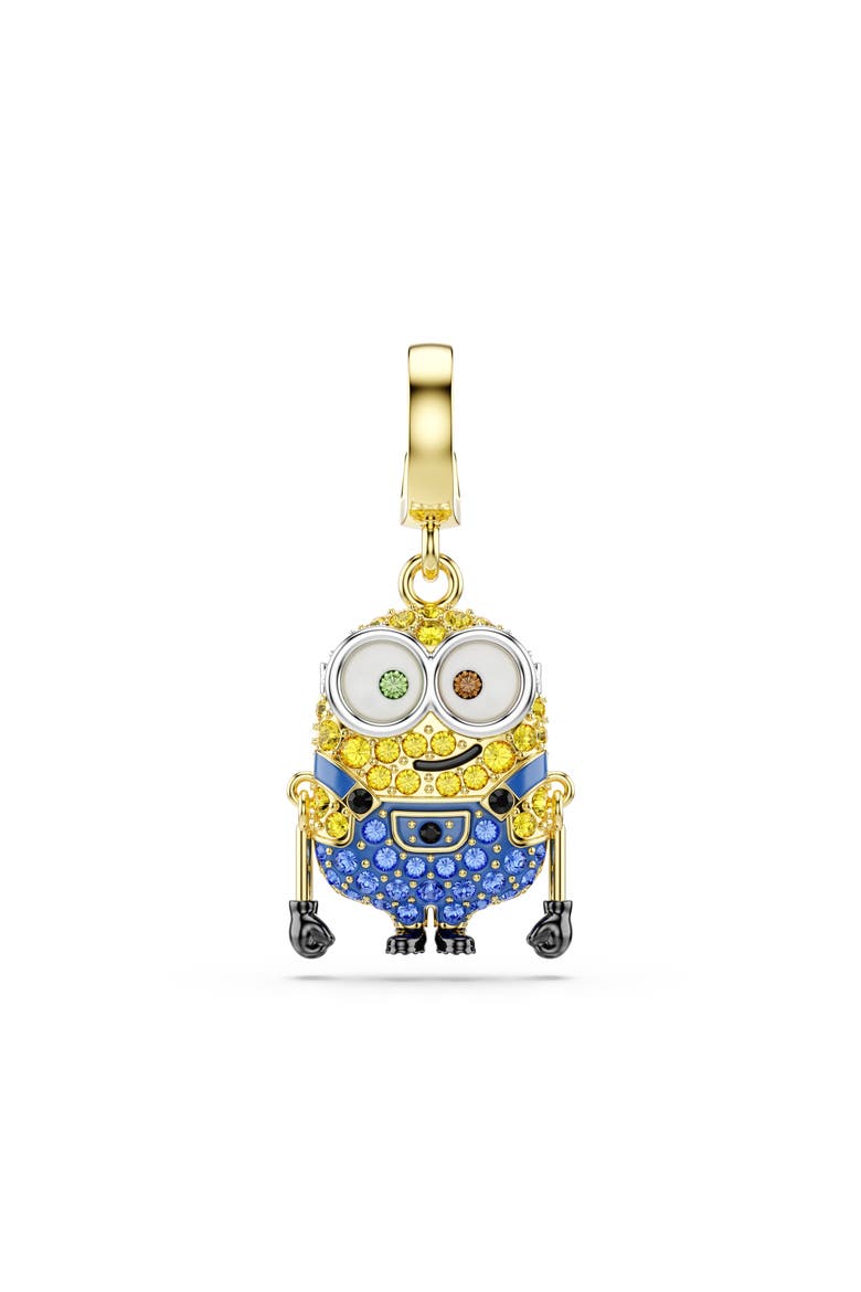Minions® Bob Crystal Charm, Main, color, GOLD/ MULTI