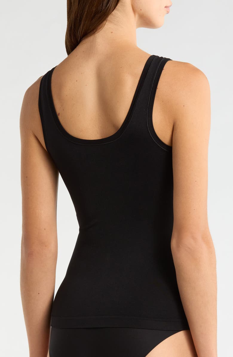 Nordstrom Seamless Layering Tank, Alternate, color, Black
