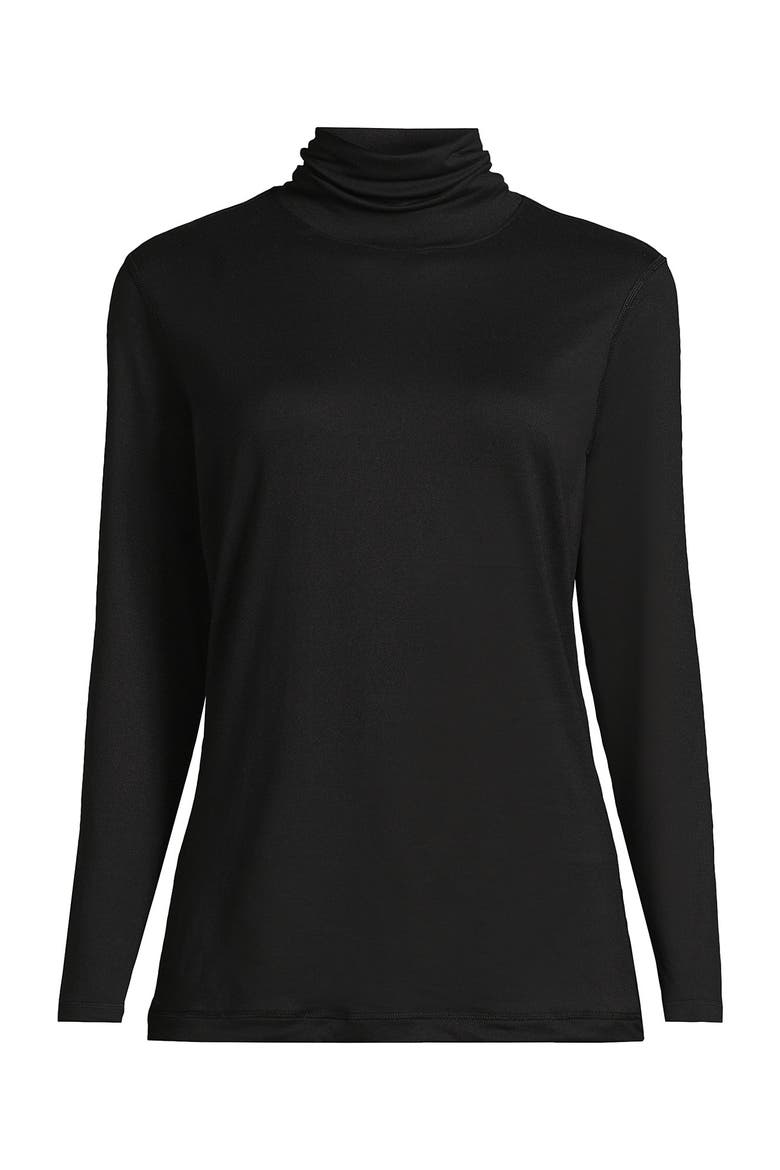 Baselayer Cozy Thermaskin Turtleneck Top, Alternate, color, Black