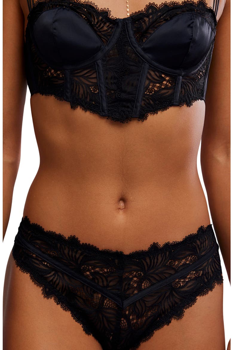 Intimately FP Out & About Tanga Bikini, Alternate, color, BLACK