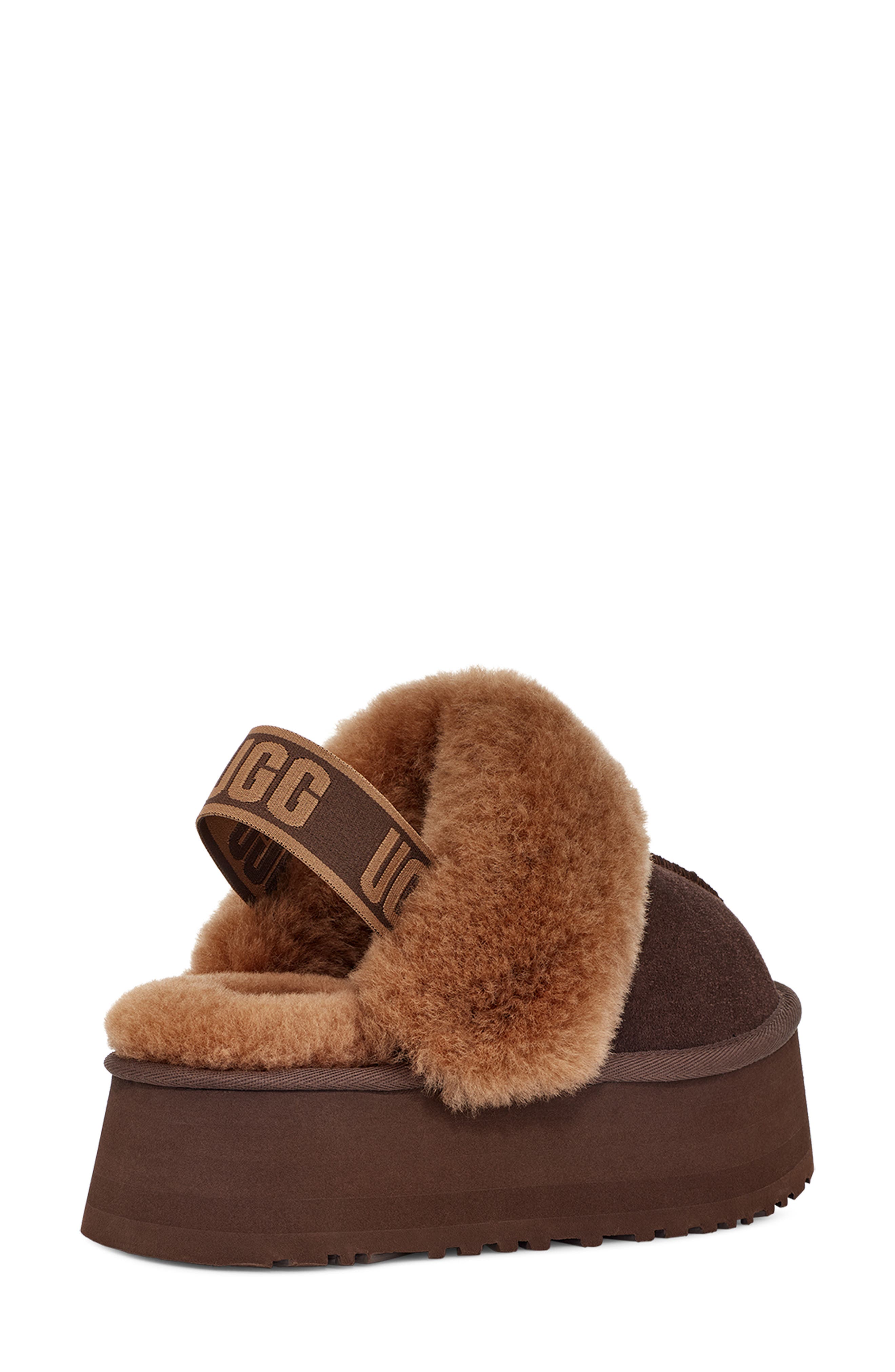 UGG<sup>®</sup> Funkette Genuine Shearling Slipper, Alternate, color, 