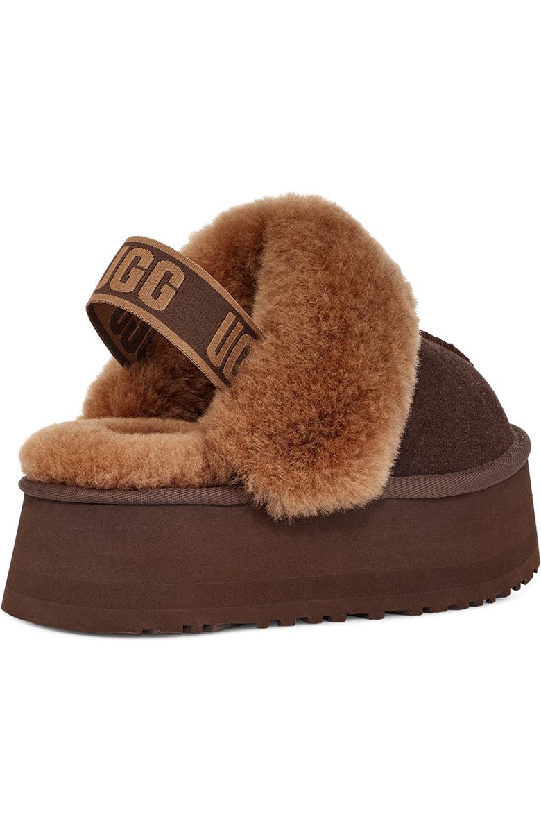UGG<sup>®</sup> Funkette Genuine Shearling Slipper, Alternate, color,