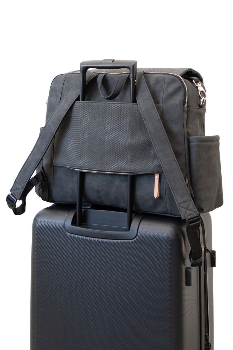 Boxy Deluxe Backpack Diaper Bag, Alternate, color, BLACK