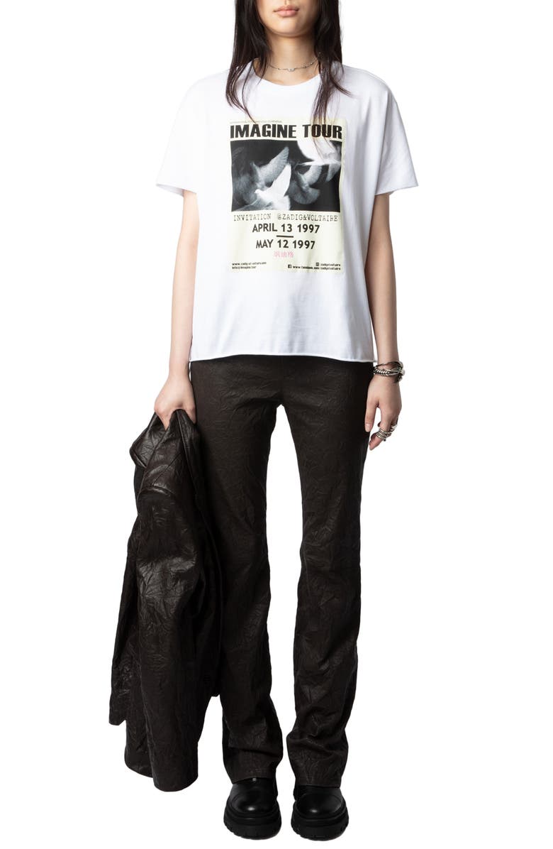 Zadig & Voltaire Tommer Imagine Tour Cotton Graphic T-Shirt, Alternate, color, 