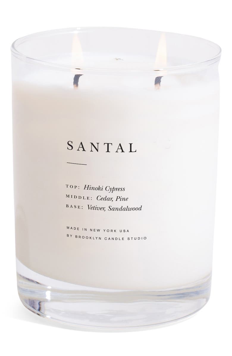 BROOKLYN CANDLE STUDIO Santal Classic 2-Wick Candle, Main, color, Santal