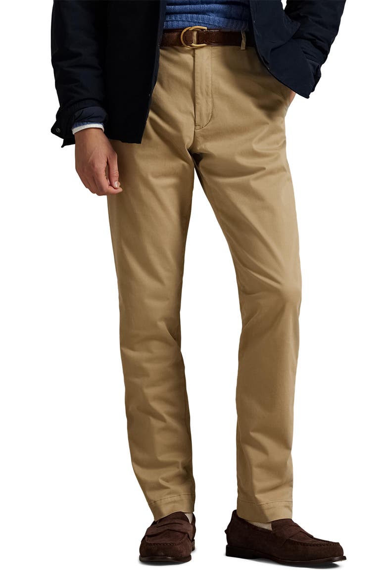 Jarrett Slim Fit Sateen Pants, Main, color, KHAKI
