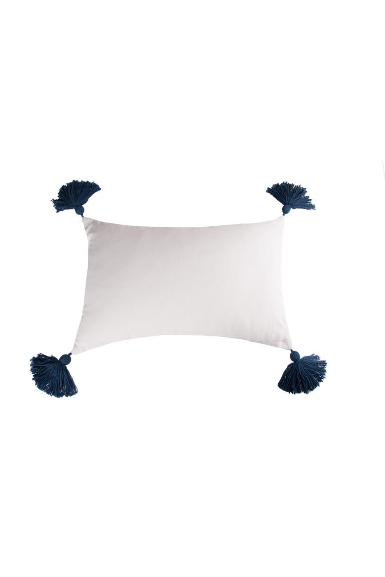 Joey Striped Cotton Accent Pillow, Alternate, color, Blue