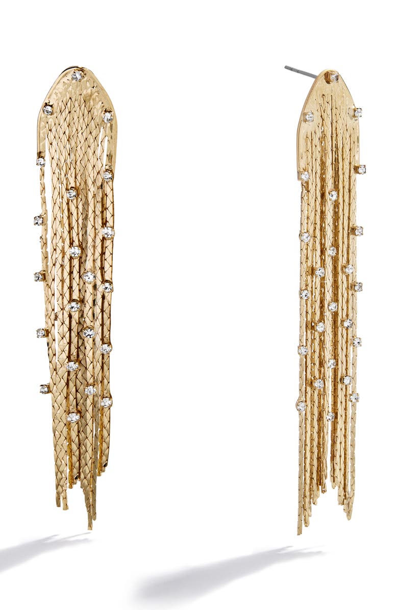 BaubleBar Elektra Drop Earrings, Main, color, Gold