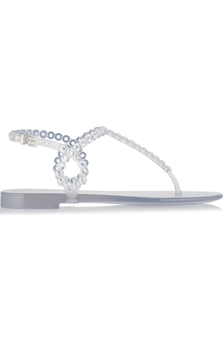 Aquazzura Almost Bare Crystal Jelly Sandal, Alternate, color,