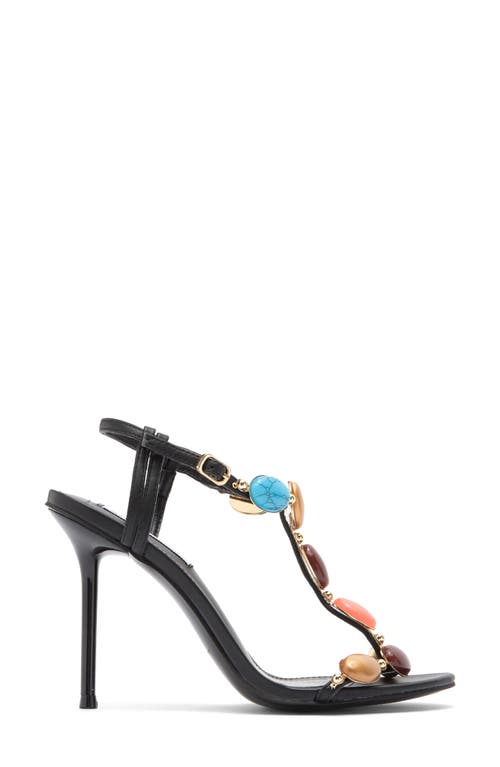 Steve Madden Donya T-strap Sandal In Black Multi
