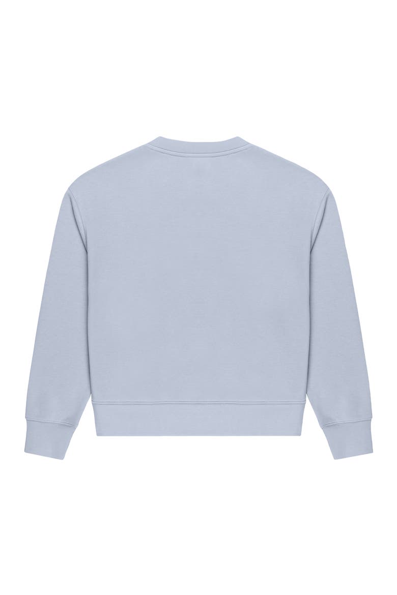 Heartly Ghost Relaxed Fleece Crewneck Sweatshirt, Alternate, color, Powder