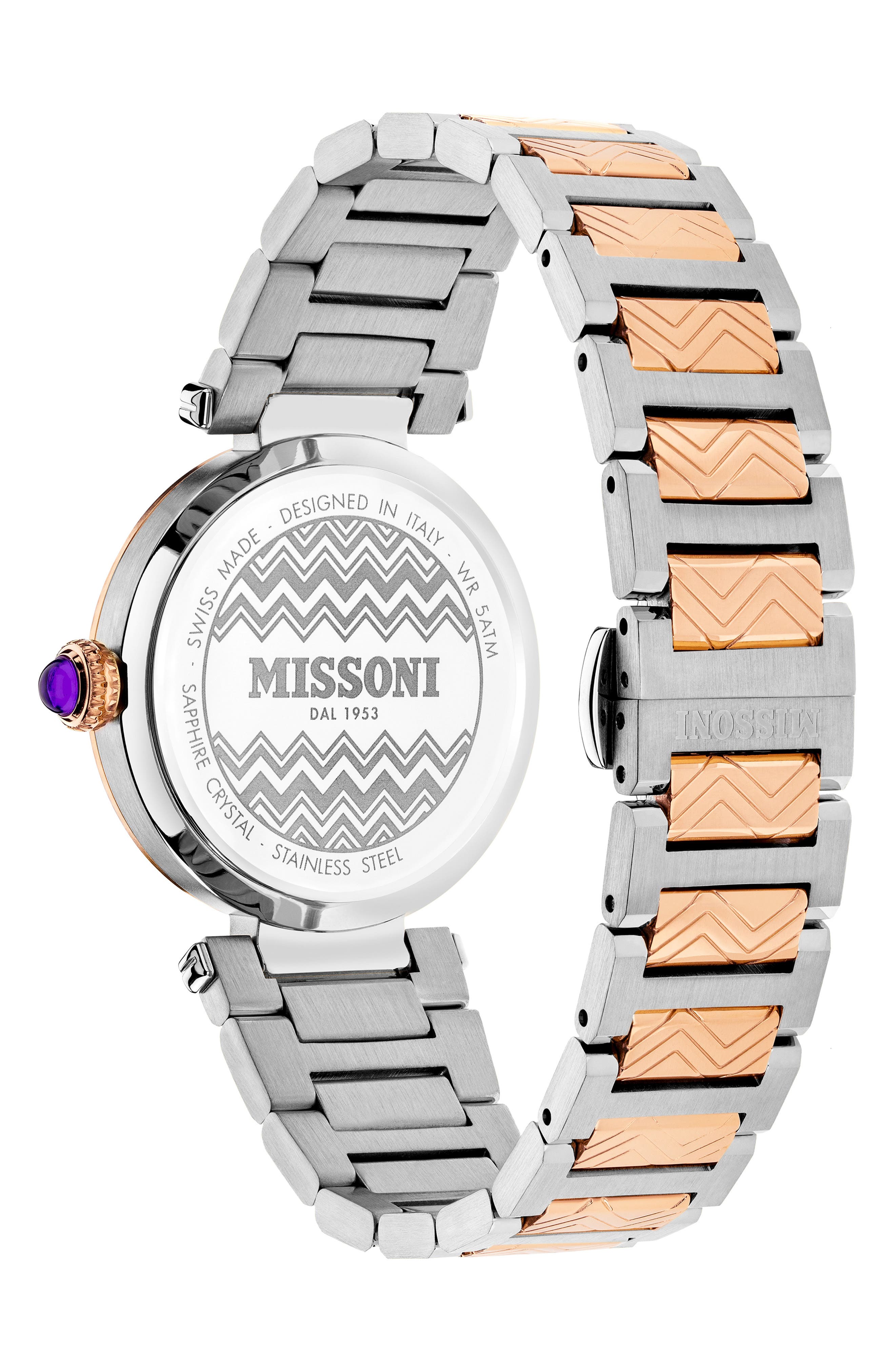 Two Tone Swiss Quartz Bracelet Watch, 35mm