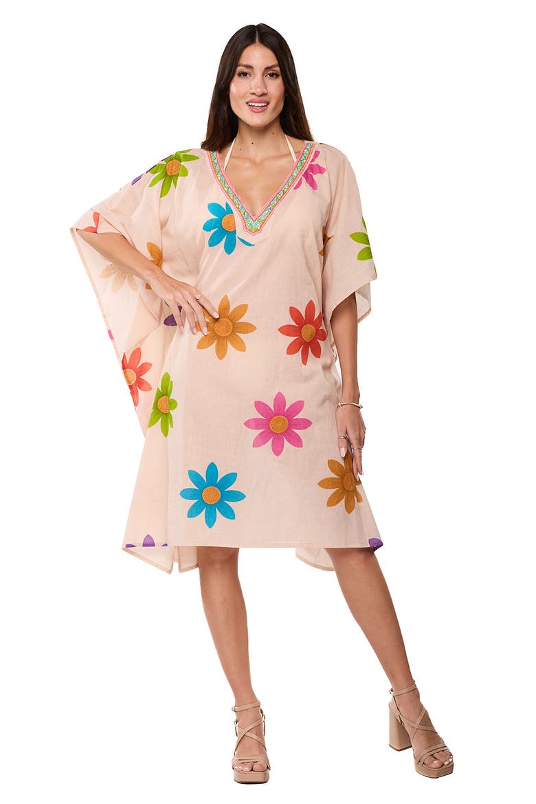 Cover-Up Caftan, Alternate, color, PINK MULTI