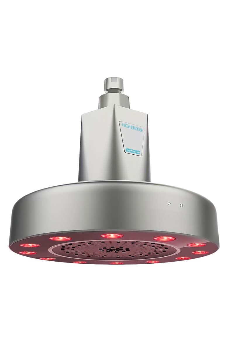 Red Light Shower Filter, Main, color, CHROME