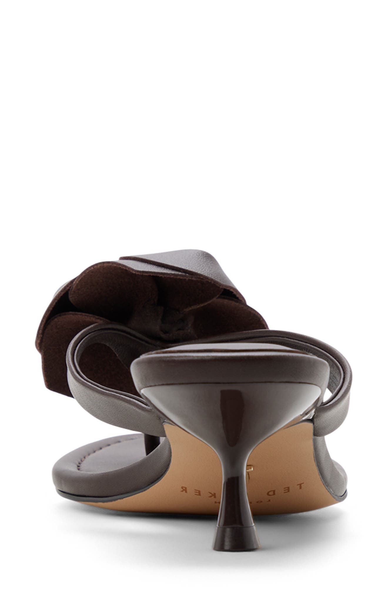 Ted Baker London Birdie Floral Sandal, Alternate, color, Dark Brown