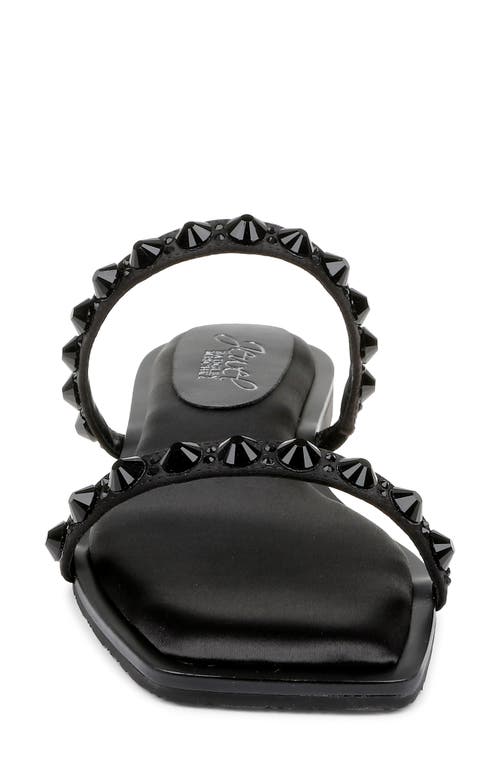 Jewel Badgley Mischka Honesty Slide Sandal In Black