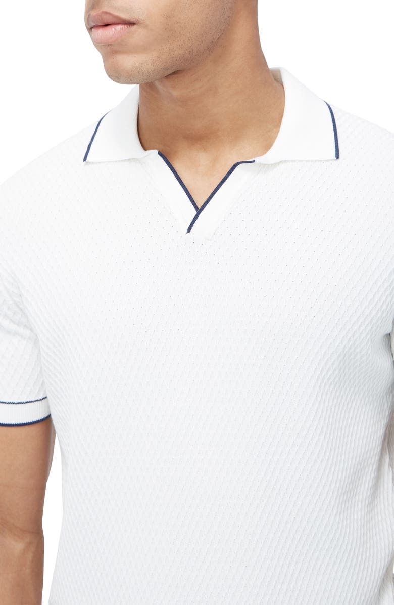 Bugatchi Tipped Johnny Collar Polo, Alternate, color,