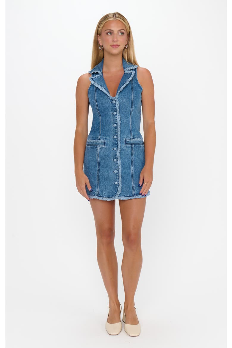 Maddox Dress, Alternate, color, Waterfall Blue