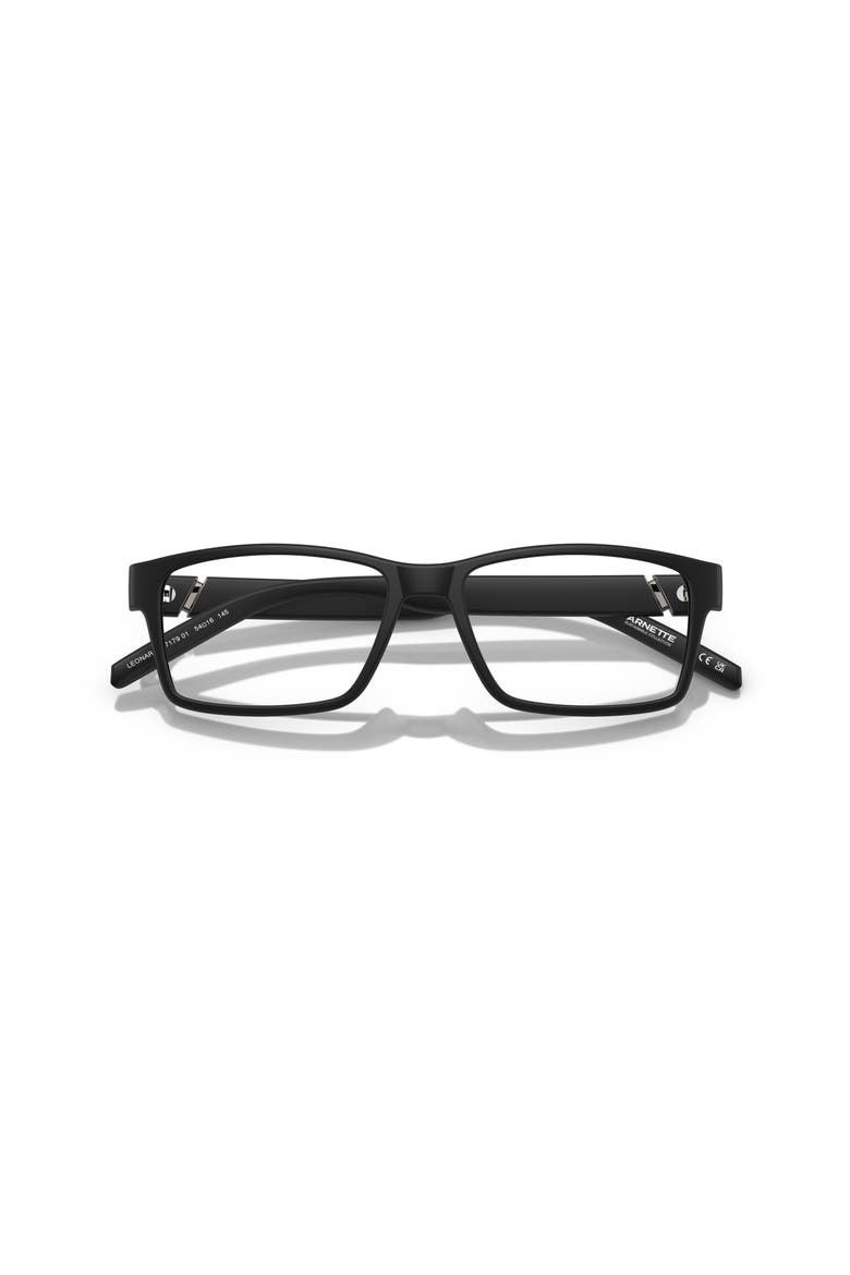 54MM LEONARDO RECTANGLE, Alternate, color, MATTE BL
