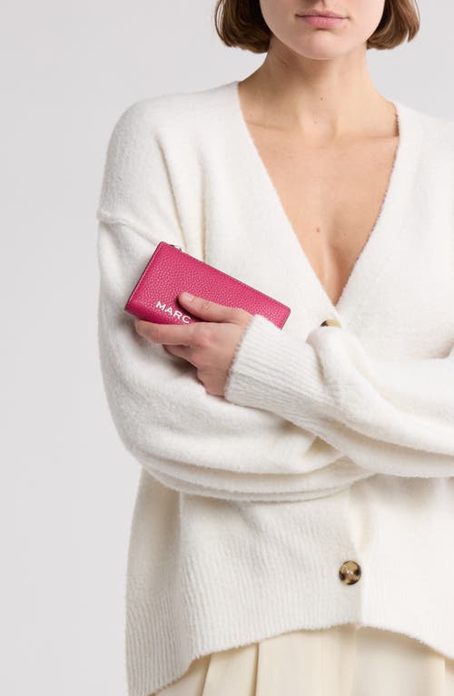 Shop Marc Jacobs Medium Flat Wallet In Lipstick