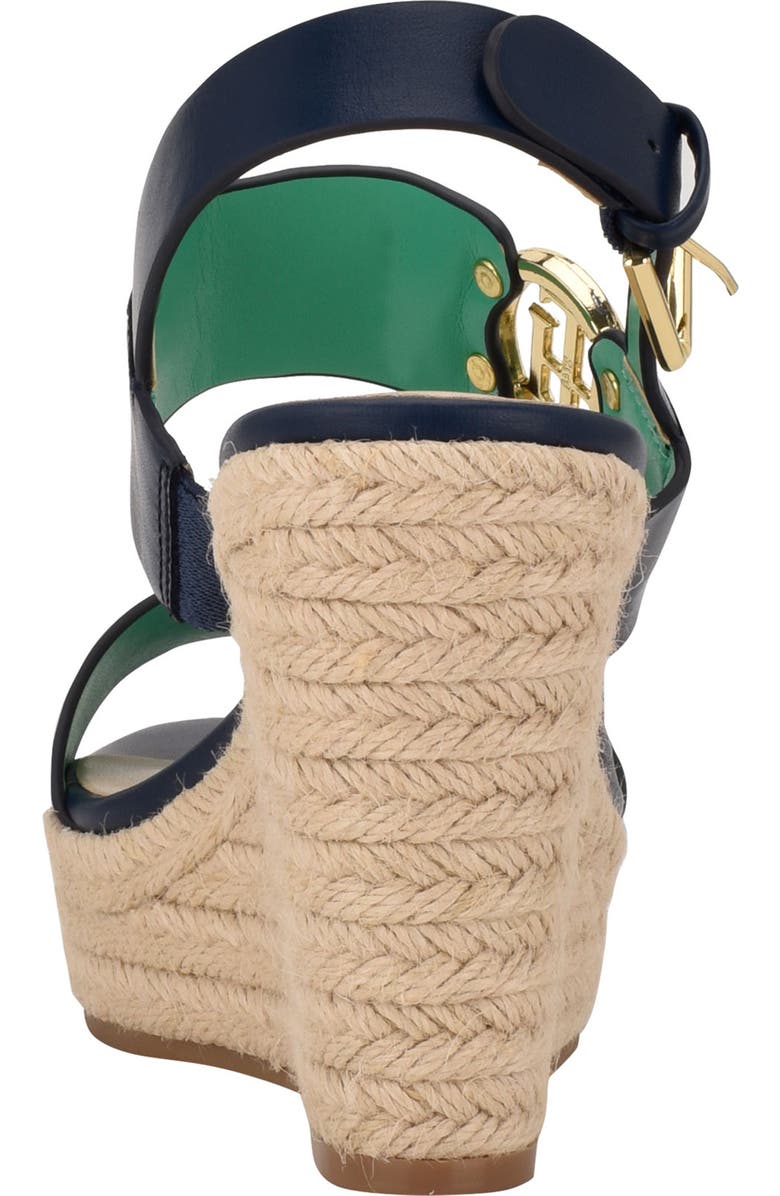 Tommy Hilfiger Kahdy Espadrille Wedge Sandal, Alternate, color, Dark Blue 400