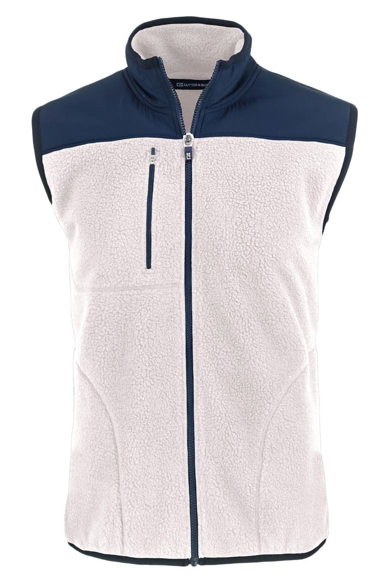 Cascade Fleece Vest, Alternate, color, SHELL/ NAVY BLUE