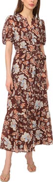 MSK Belted Maxi Dress