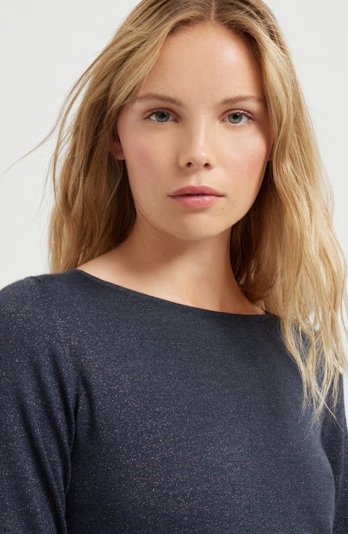 Brunello Cucinelli Sparkling Sweaters And Cardigans Blue In Blue
