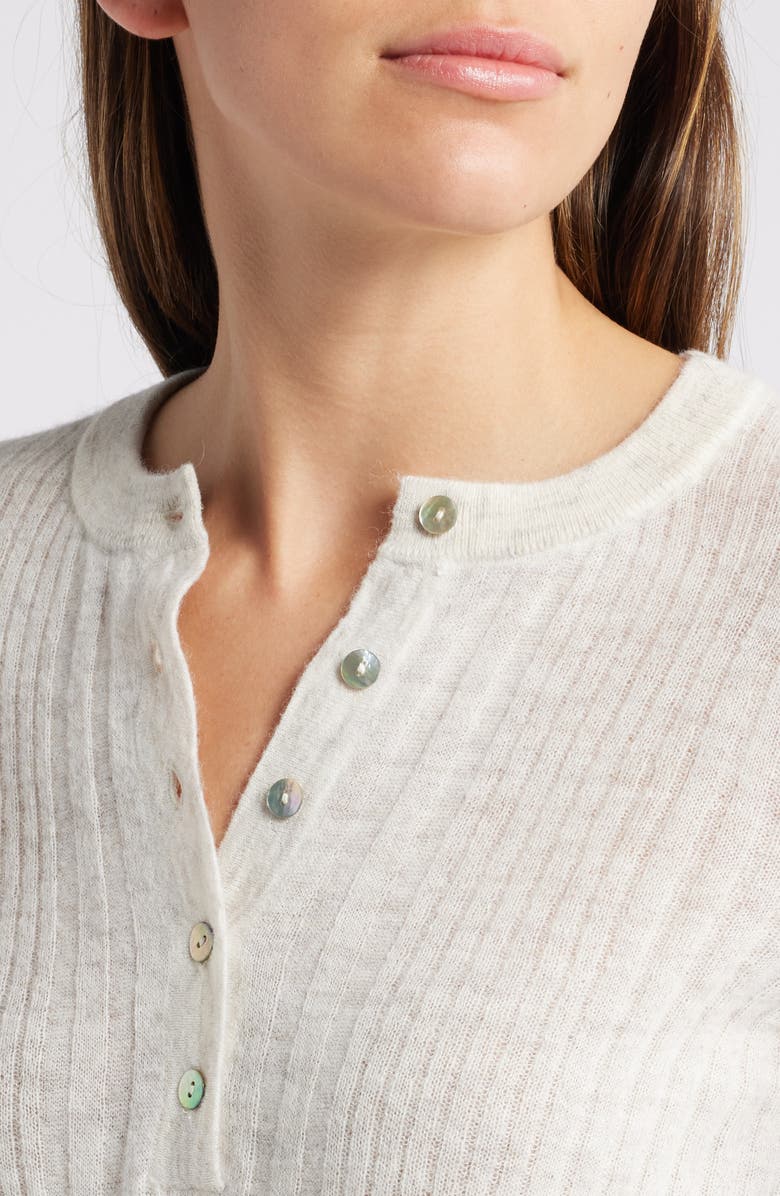 Madewell Alpaca Blend Henley Sweater, Alternate, color, 