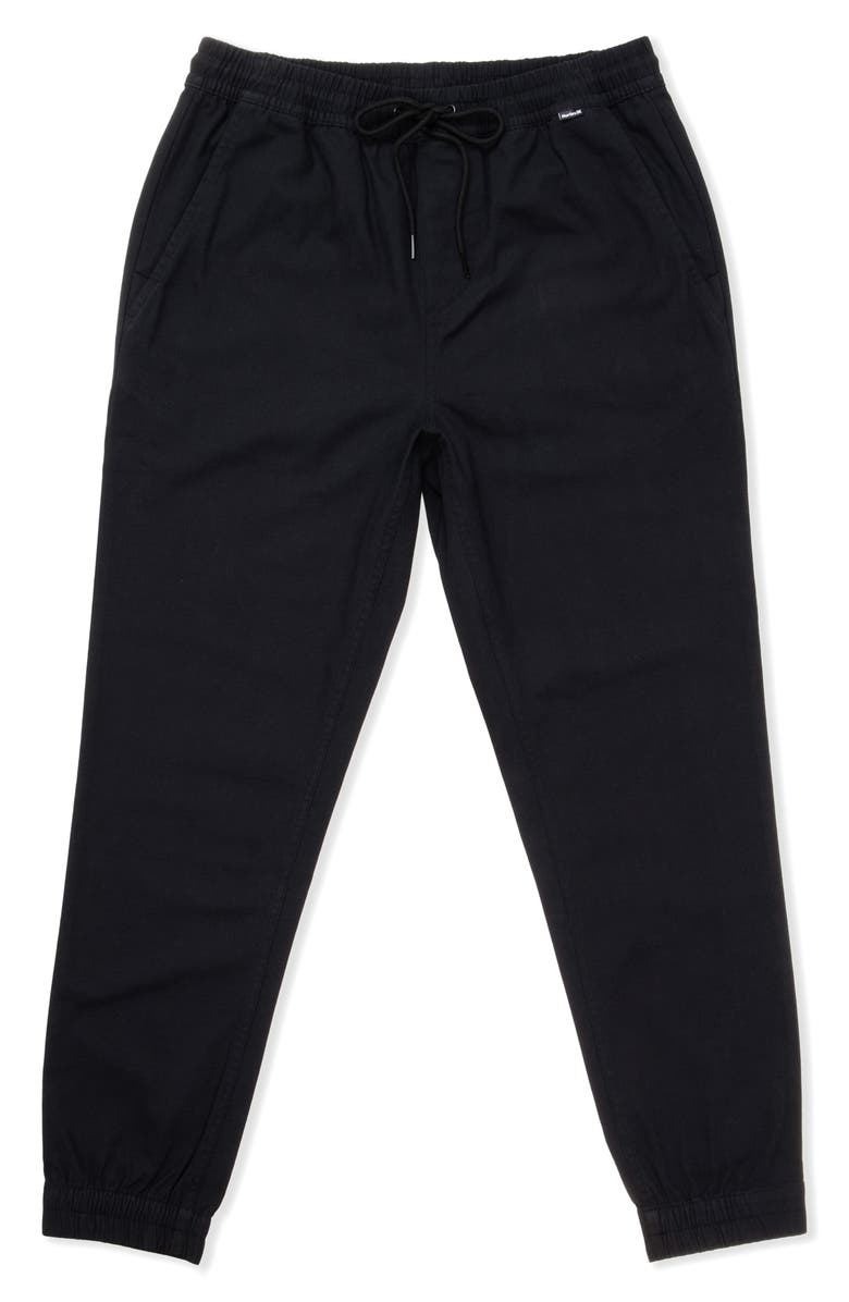 Hurley Icon Stretch Cotton Joggers, Alternate, color, Black