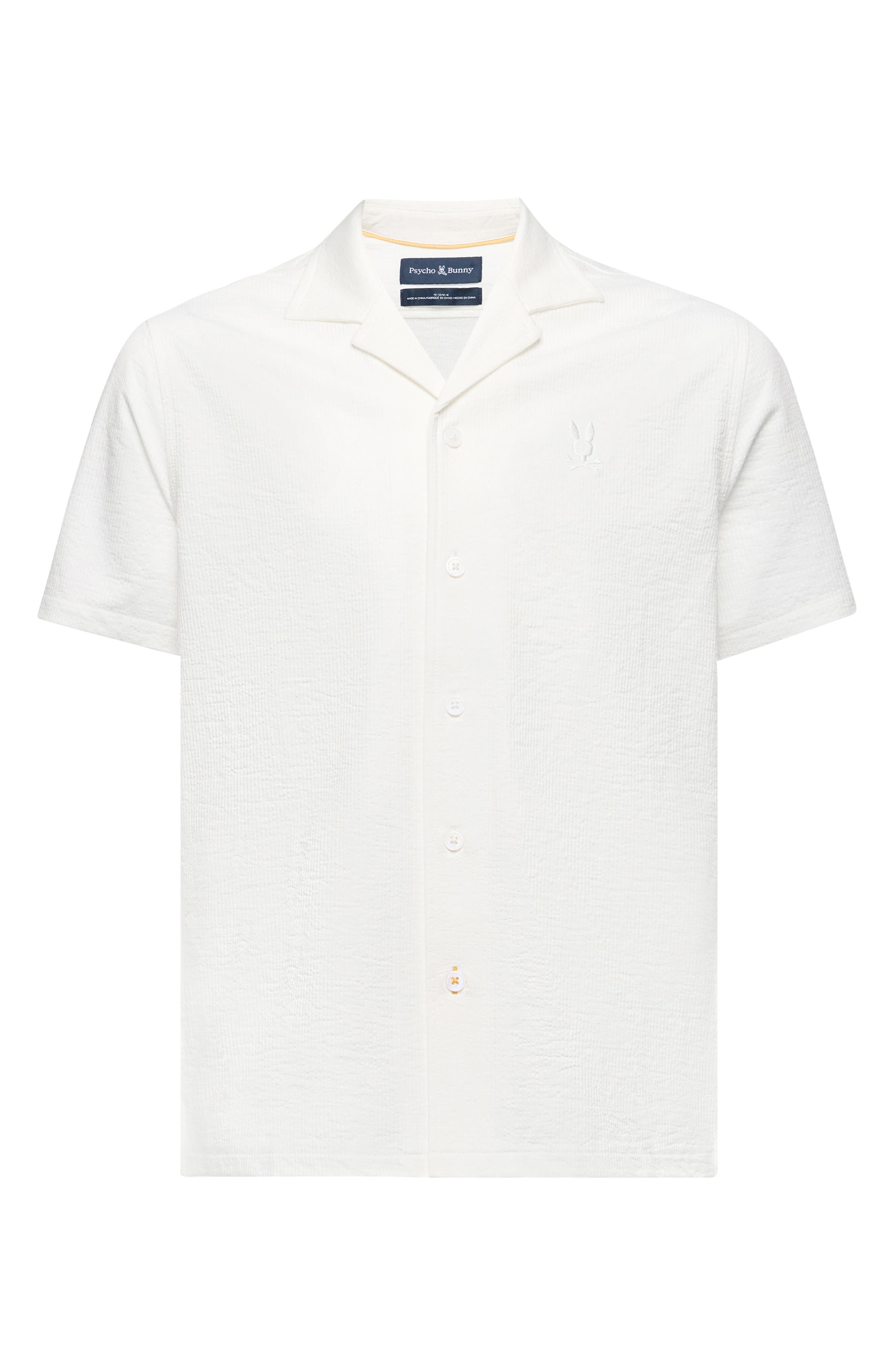 Psycho Bunny Kids' Jayme Rib Knit Camp Shirt