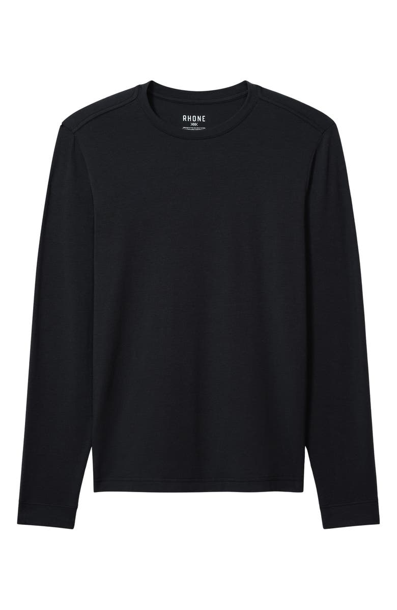 Rhone Origin Long Sleeve Crewneck T-Shirt, Alternate, color, Black