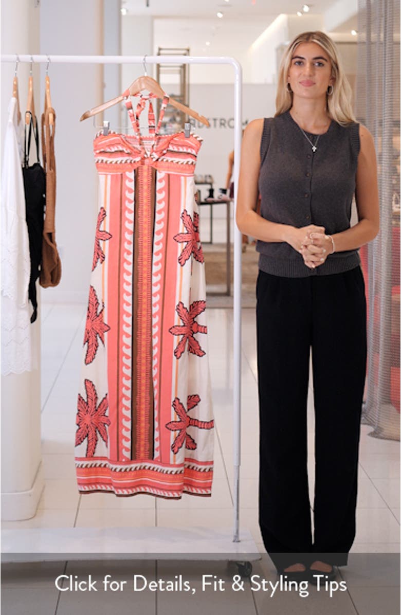 Canyon Halter Maxi Sundress, sales video thumbnail