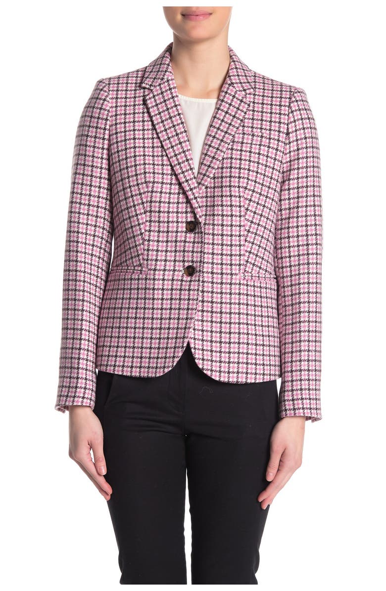 J.Crew Rack Houndstooth Wool Blend Blazer, Alternate, color,