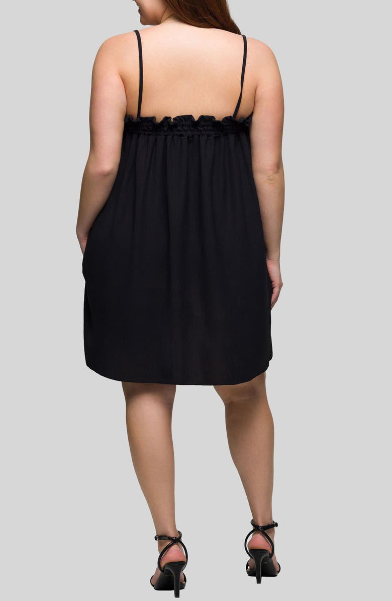 24seven Comfort Apparel Jersey Shift Dress, Alternate, color, Black