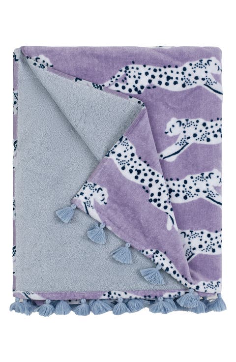 Leaping Leopard Beach Towel