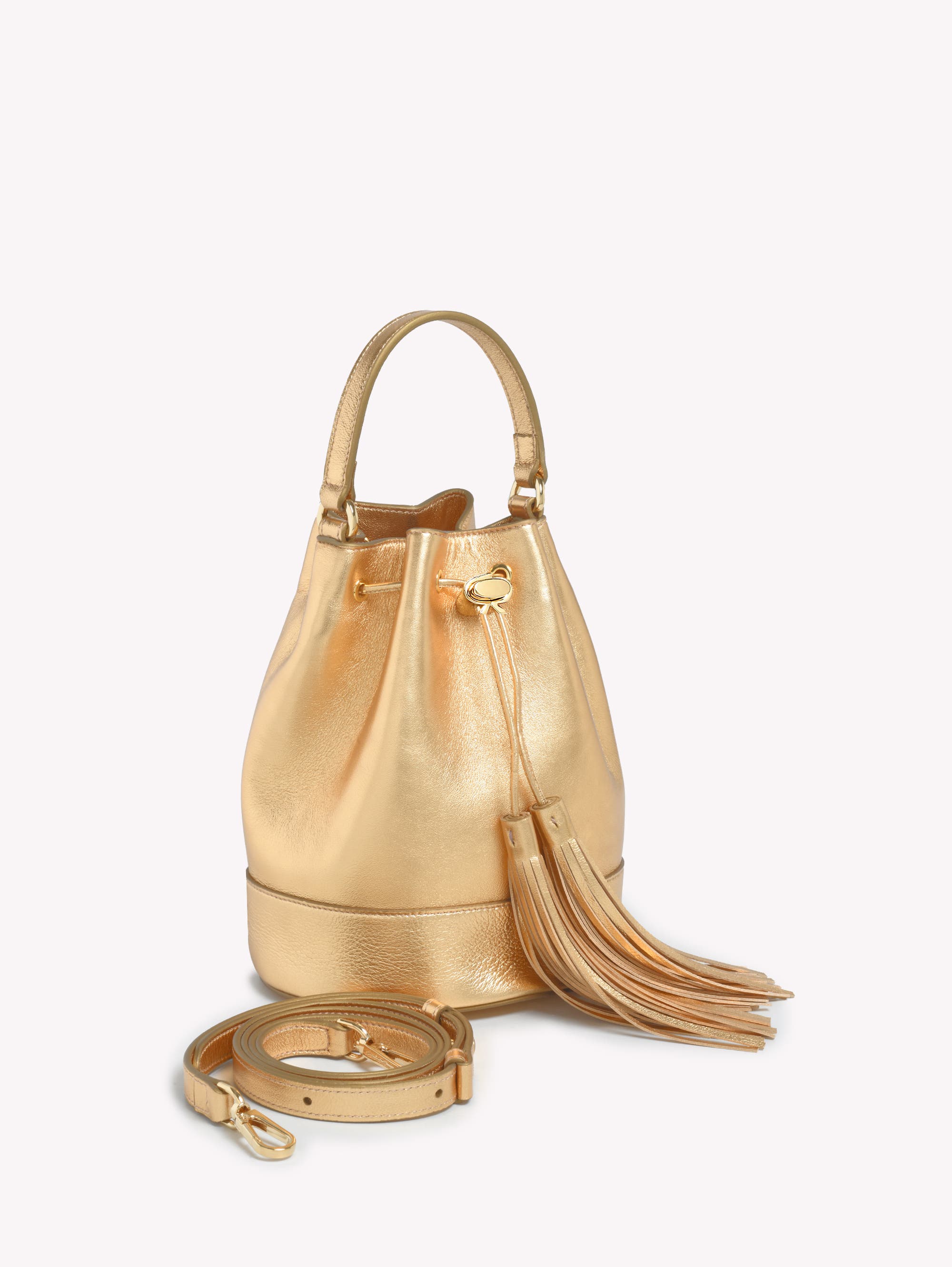 Gianvito Rossi Sienna Crossbody bag, Alternate, color, Gold Leather