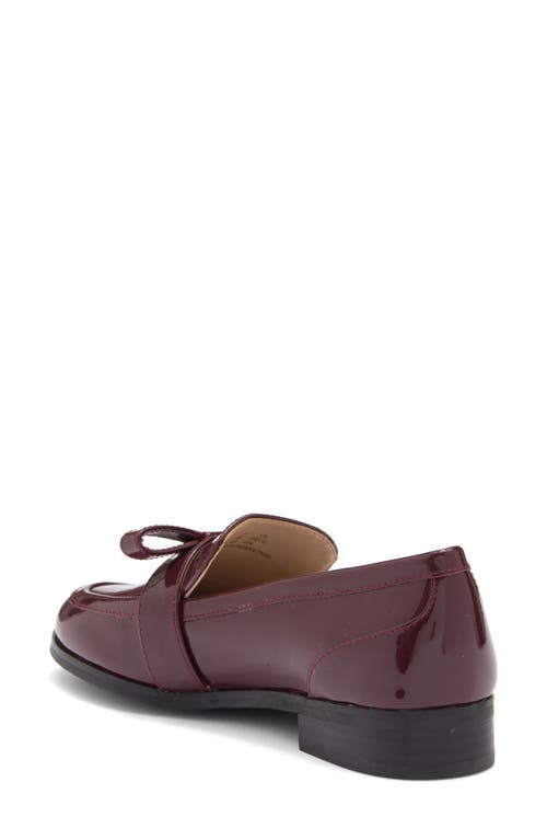 Stuart Weitzman Emma Bow Loafer In Cabernet