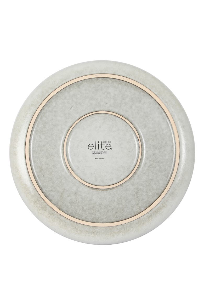 Sunveil Plates and Bowls Reactive Glaze Round Dishes Stoneware Ceramic Dinnerware Set, Alternate, color, Taupe