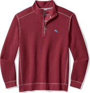 Tommy Bahama Montego Bay Textured Cotton
Lyocell Half Zip Pullover