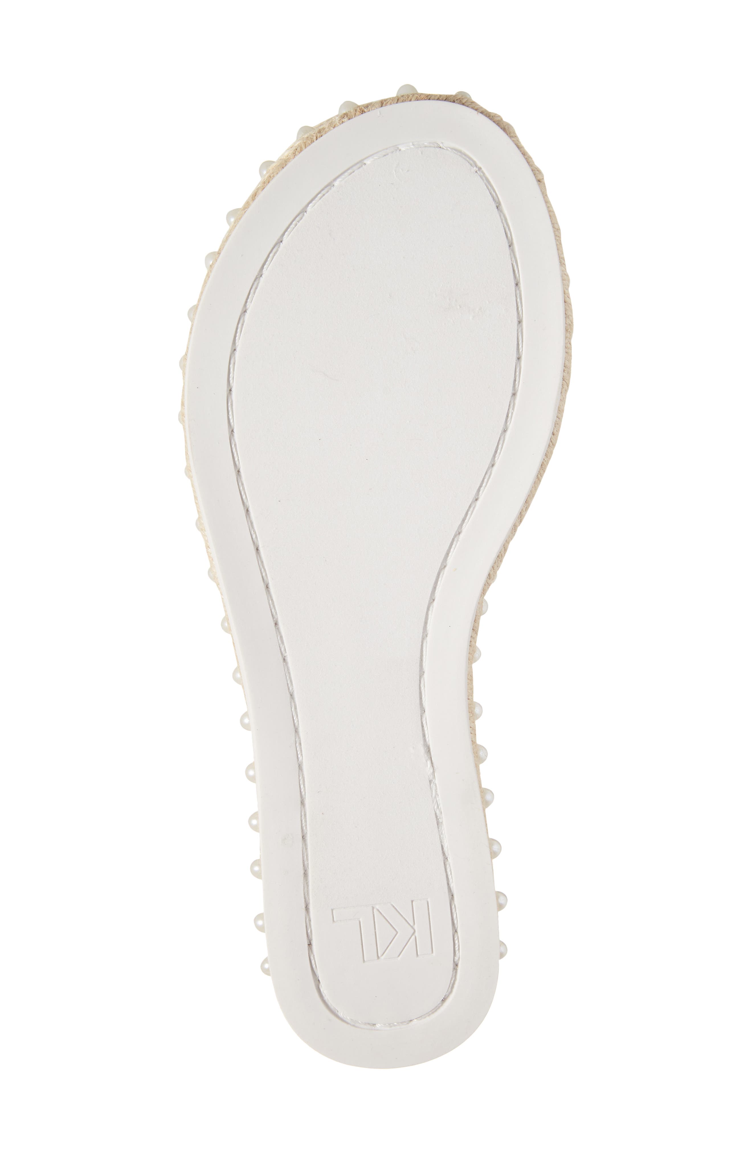 KARL LAGERFELD PARIS Kamara Pearl Platform Sandal, Alternate, color, 