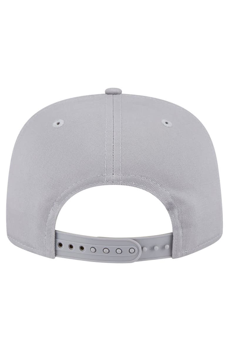 New Era Men's New Era Gray San Antonio Spurs Throwback Property Of Golfer Snapback Hat, Alternate, color, Gray