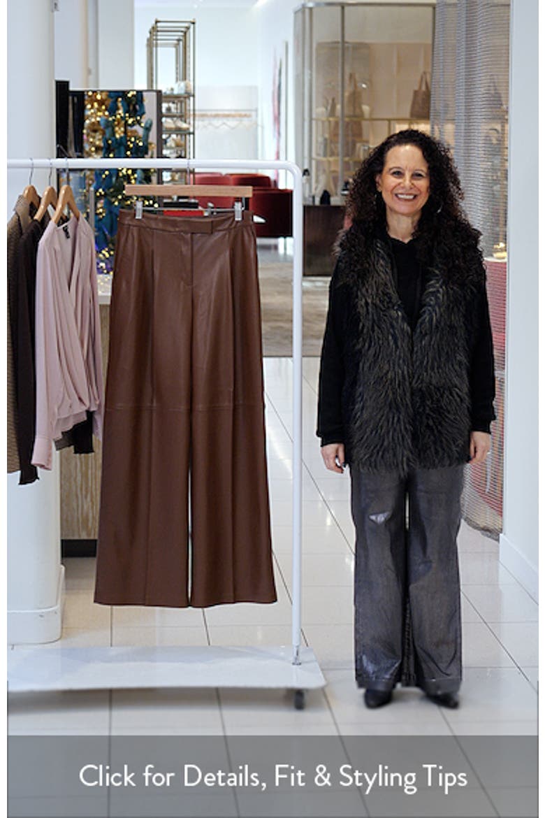 Riga Faux Leather Wide Leg Pants video